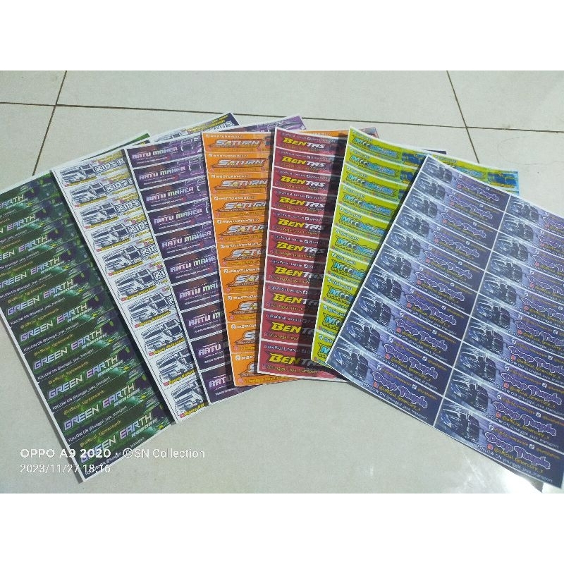

Stiker bus basuri telolet isi 20 stiker