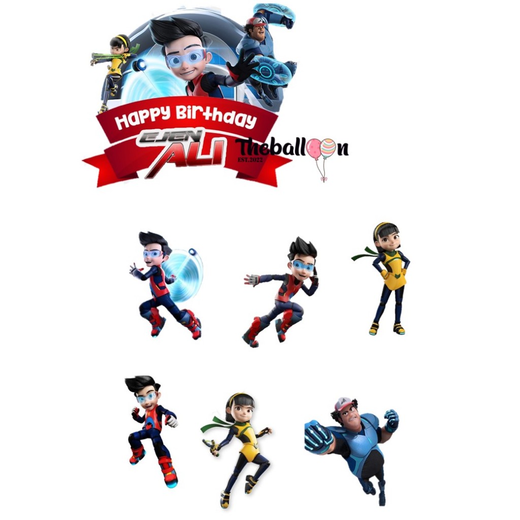 Topper cake ejen ali