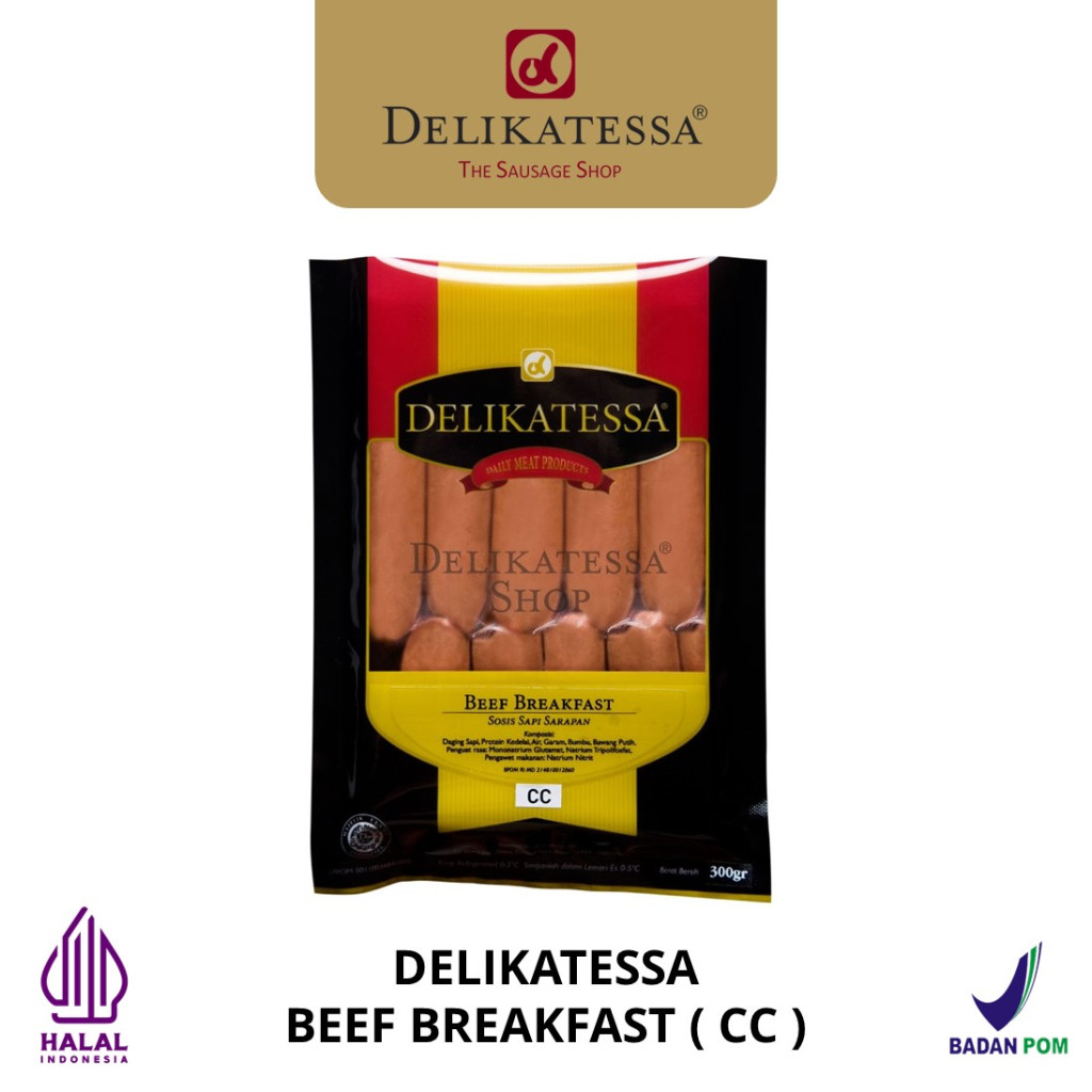 

Delikatessa Beef Breakfast CC 300 gr Sosis Sapi Goreng Mini Horeca Halal