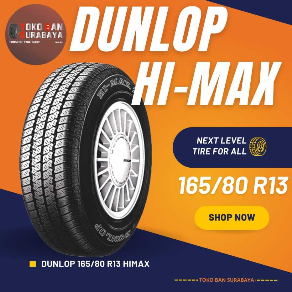 Ban Dunlop DL 165/80 R13 165/80R13 16580R13 16580 R13 165/80/13 R13 R 13 HIMAX HI-MAX