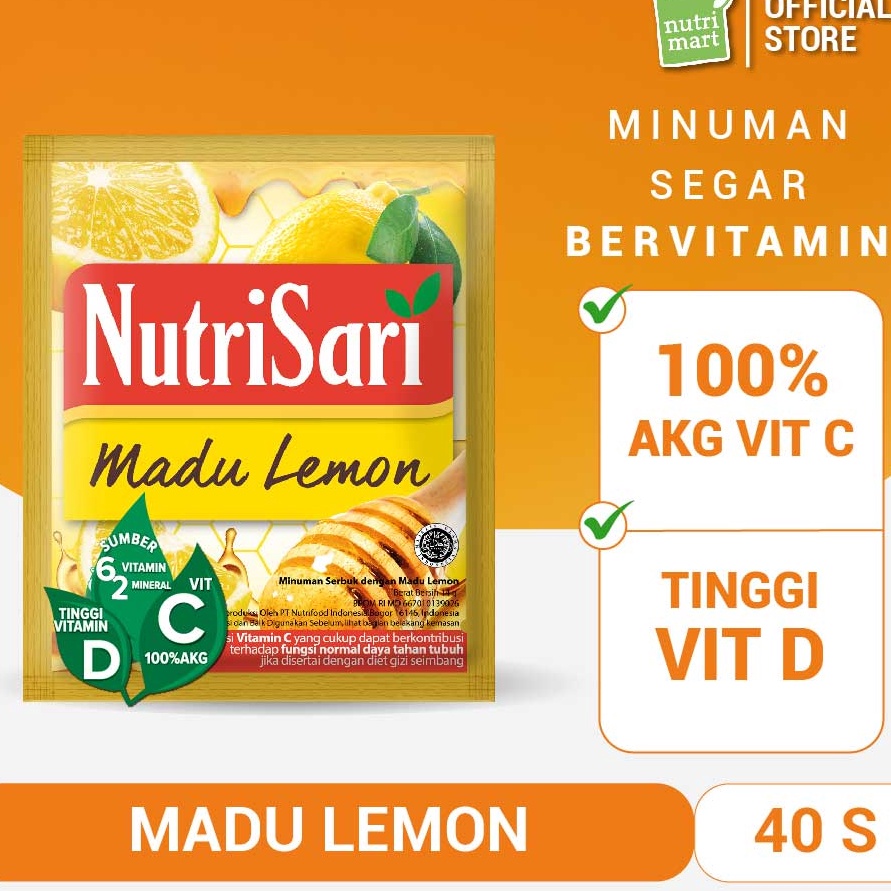 

Terbaru NutriSari Madu Lemon 40 Sachet - Minuman Buah Vitamin C