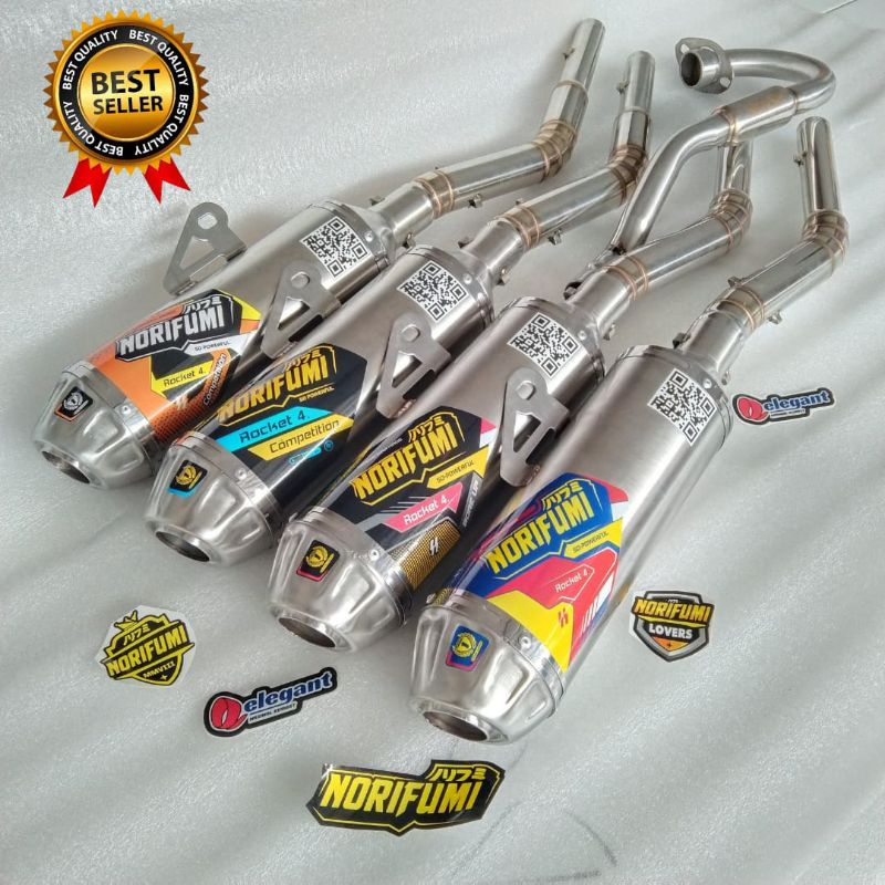 Silencer Knalpot Norifumi Rocket4, Norifumi NF Series, Norifumi Competion, Norifumi Carbon, Universa