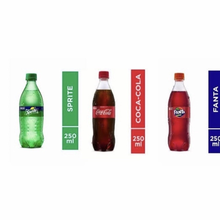 

Sprite Coca-cola Fanta 250ml kecil Isi 12 Pcs Per KRAT DUS 40