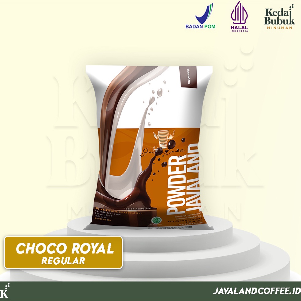 

[♡M43➤] Bubuk Minuman Choco Royal / Coklat Regular Javaland 1Kg For sale