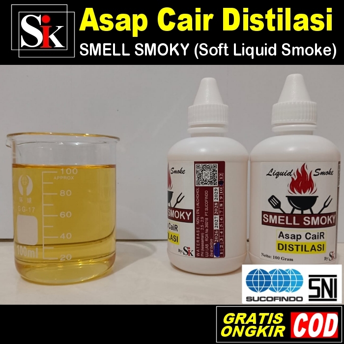 Asap Cair Distilasi Soft Liquid Smoke SiK ACD Penambah rasa makanan aroma ASAP BAKARAN