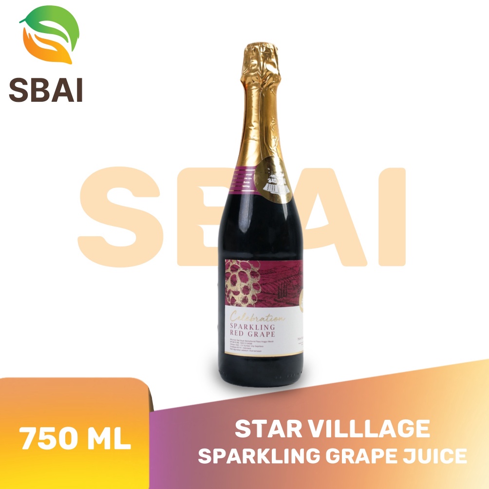 

[♤D6/] Starvillage Non Alcohol Sparkling Grape Juice 750ML Jus Soda Produk Impor [140]