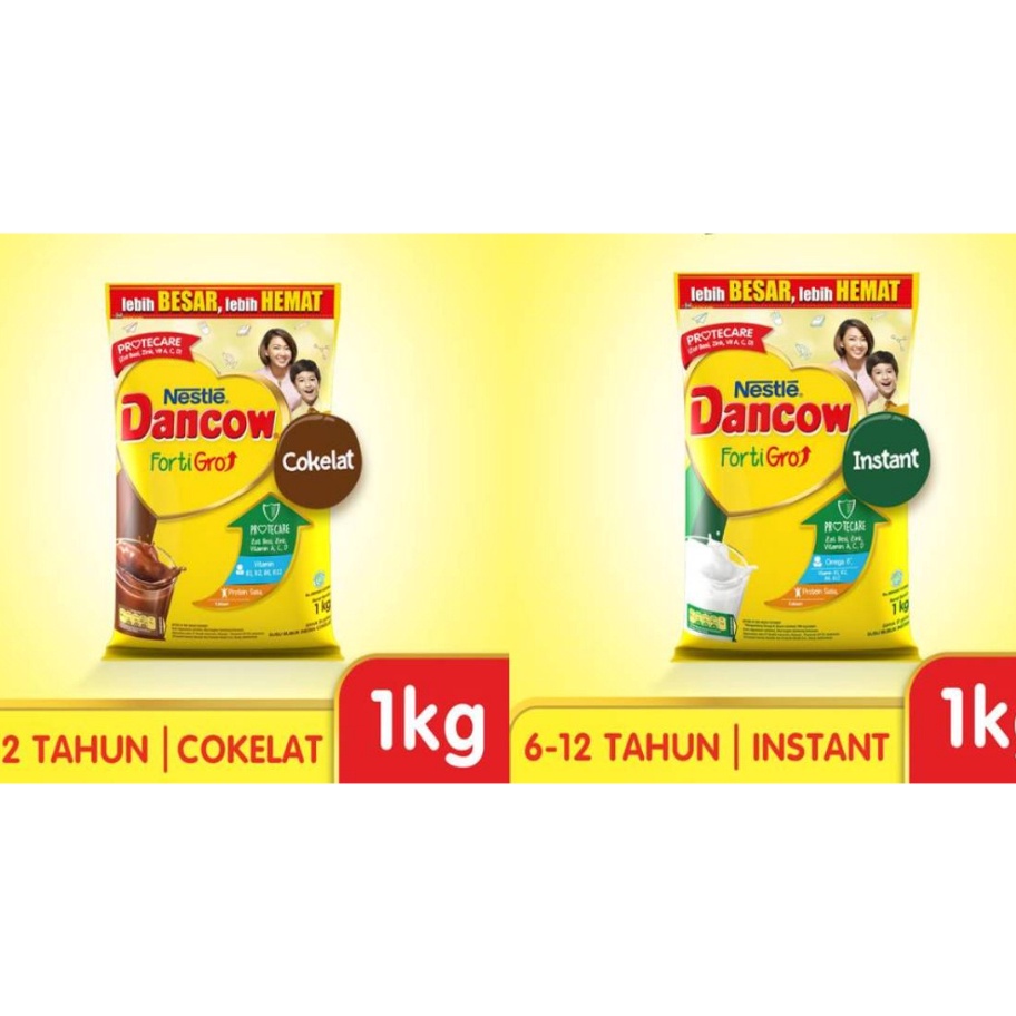 

Best Terlaris Dancow Fortigro Instan Coklat Pouch 1kg Full Cream 780gr Susu Bubuk Susu Anak