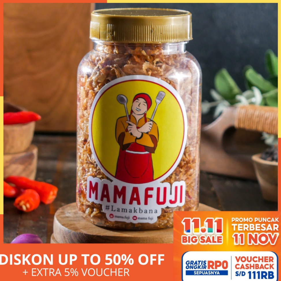 

[✎I2(] Mamafuji - Bawang Goreng Original Tanpa Pengawet Kriuk Gurih Manis [36]