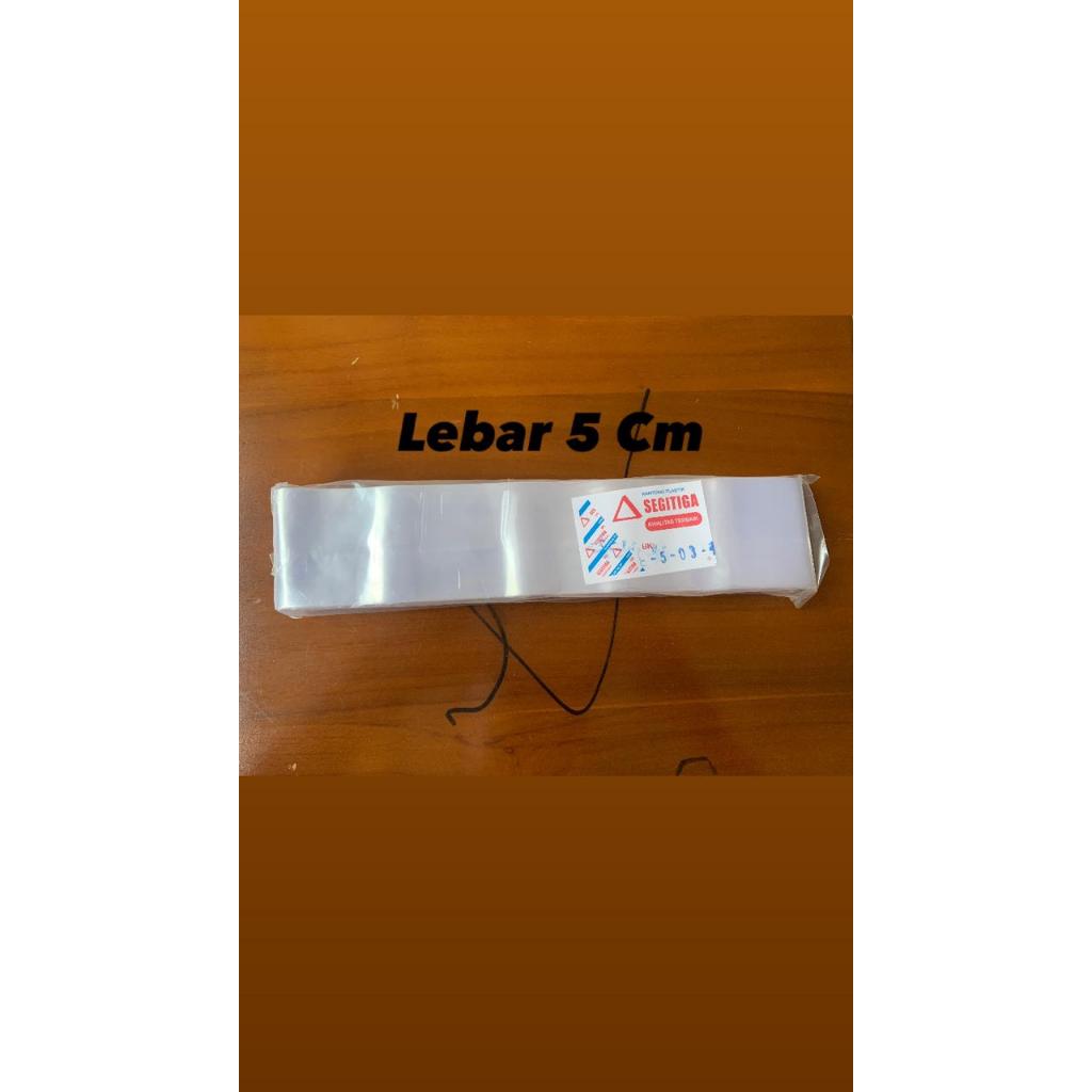 PLASTIK PP ROLL UKURAN LEBAR 5 Cm TEBAL 0.3 / PP ROLL TEBAL / PLASTIK PP FULL ROLL BENING UKURAN 4 -