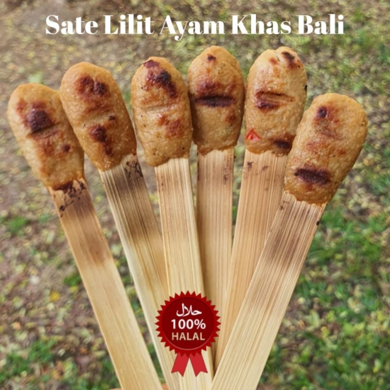 

sate lilit ayam khas bali frozen halalan thoyiban 12 tusuk oleh2 / oleh chicken satay