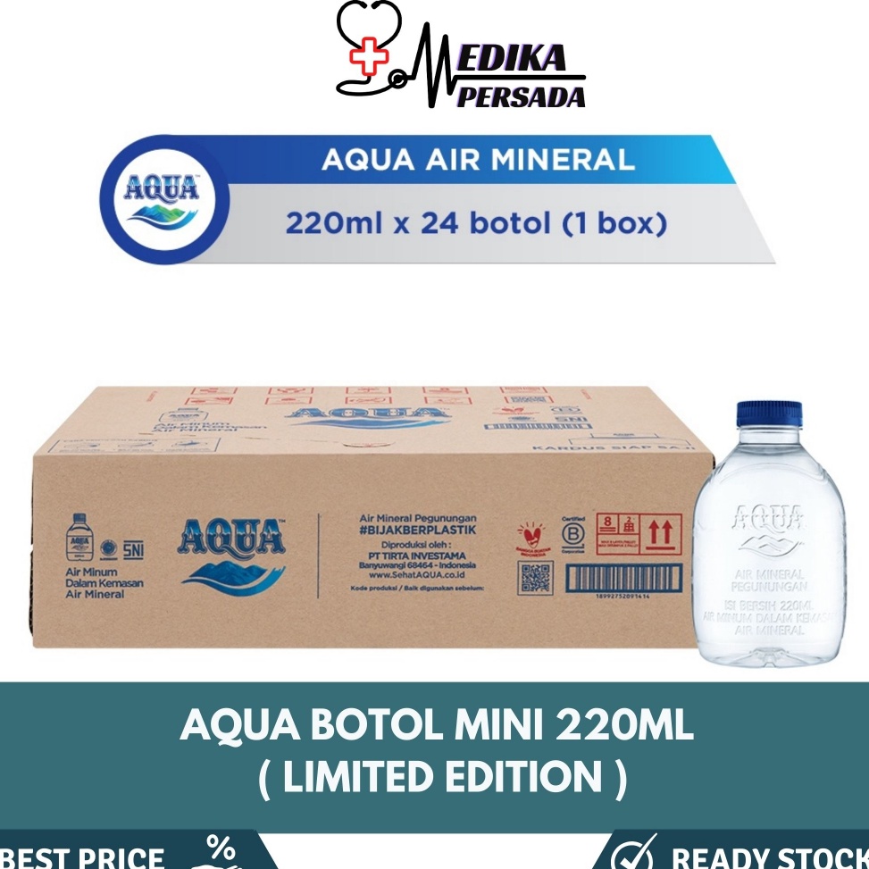 

H4rga Murah Limited Edition Aqua Cube 220ml 1 Karton (24pcs) - Air Mineral Berkah Shopee