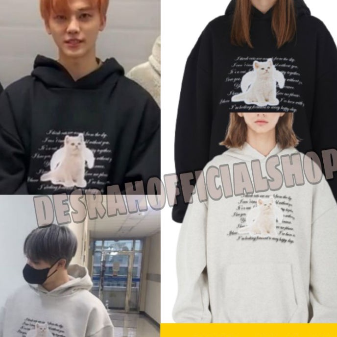 Termurah JAKET HOODIE Korean Jaemin zeno ITZAVIBE cat angel VERSI TERBARU 2.