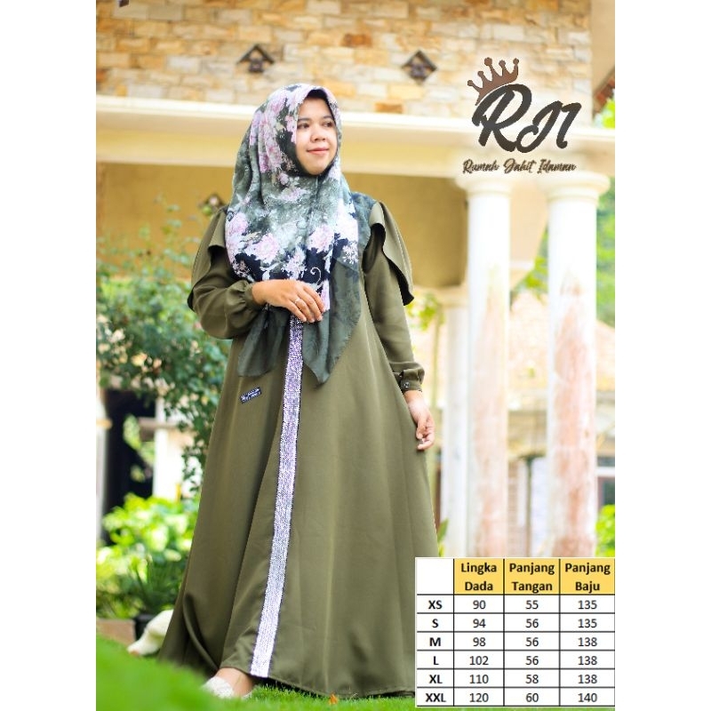 RJI Butik Gamis Busana Muslim terbaru,abaya terkini, modern unik, simple, modis, &elegant gamis mode
