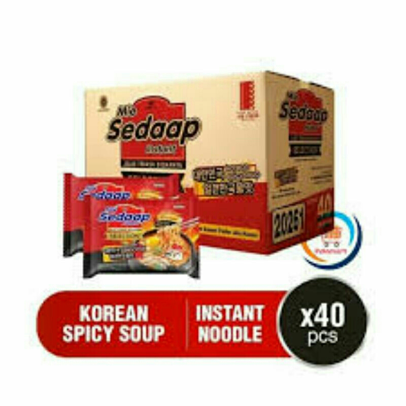 

Mie Sedap Sedaap Kuah Selection Korean Spicy Chicken / 1 Dus / 40 Pc