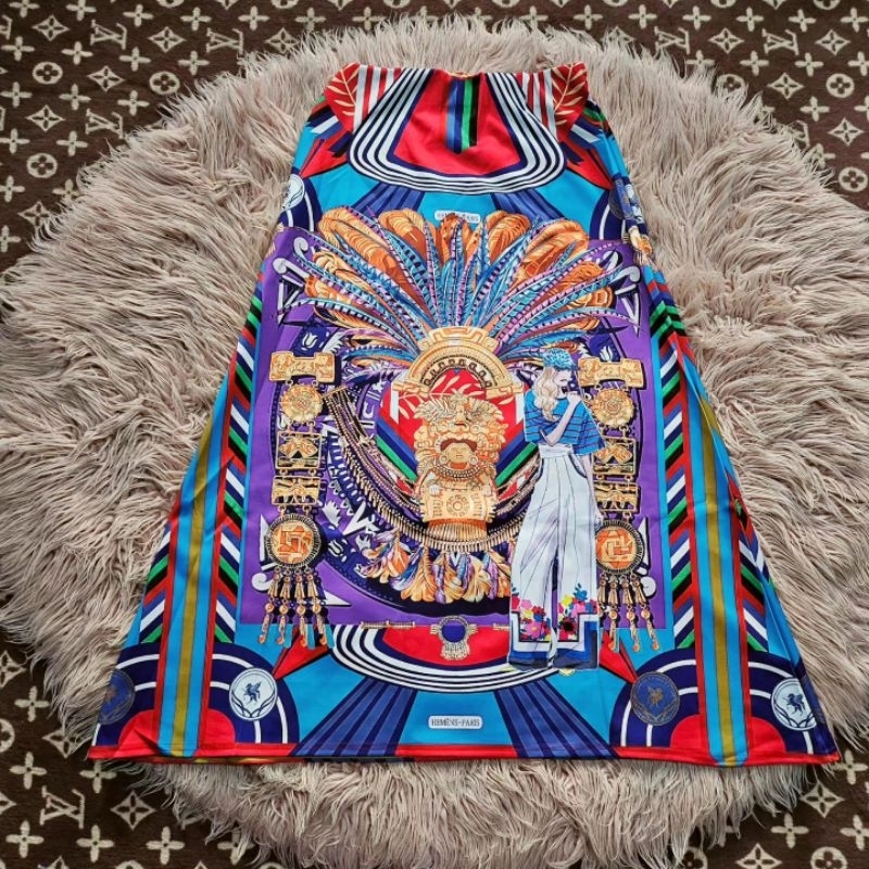 Rok bangkok scuba print new motif import branded