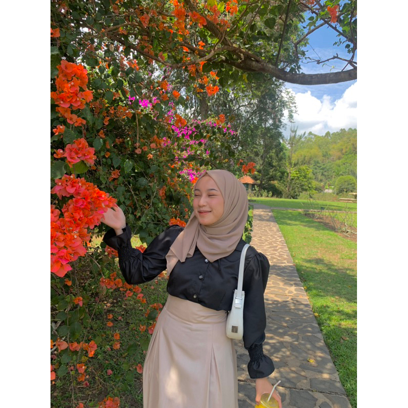 Crop Top Korea / Ruffle Crop Top / Crop Top Katun