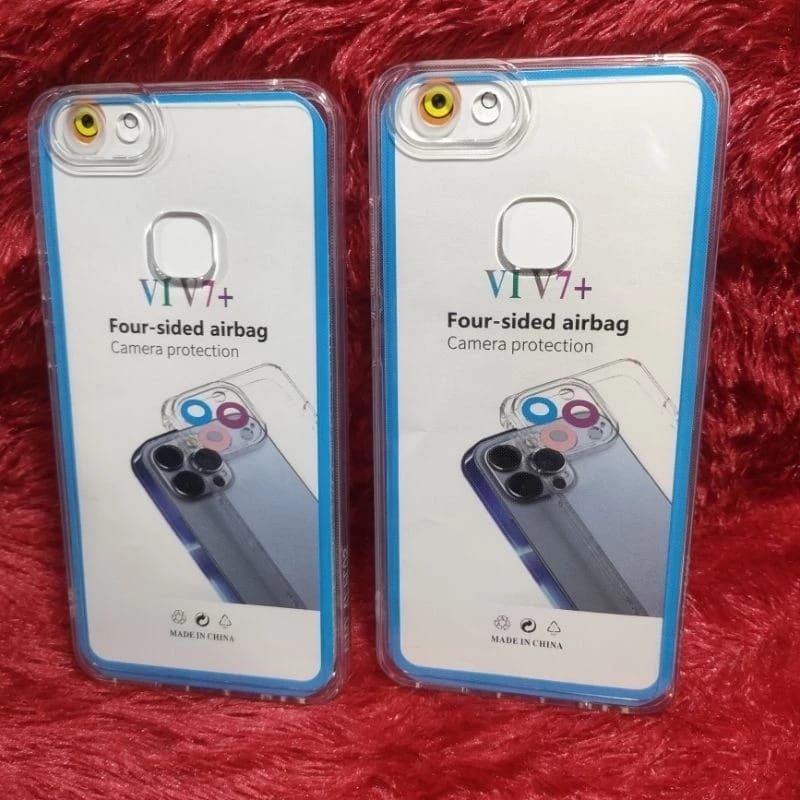 Softcase Vivo V7plus V7+ Silikon Casing Case bening transparan pelindung pro kamera