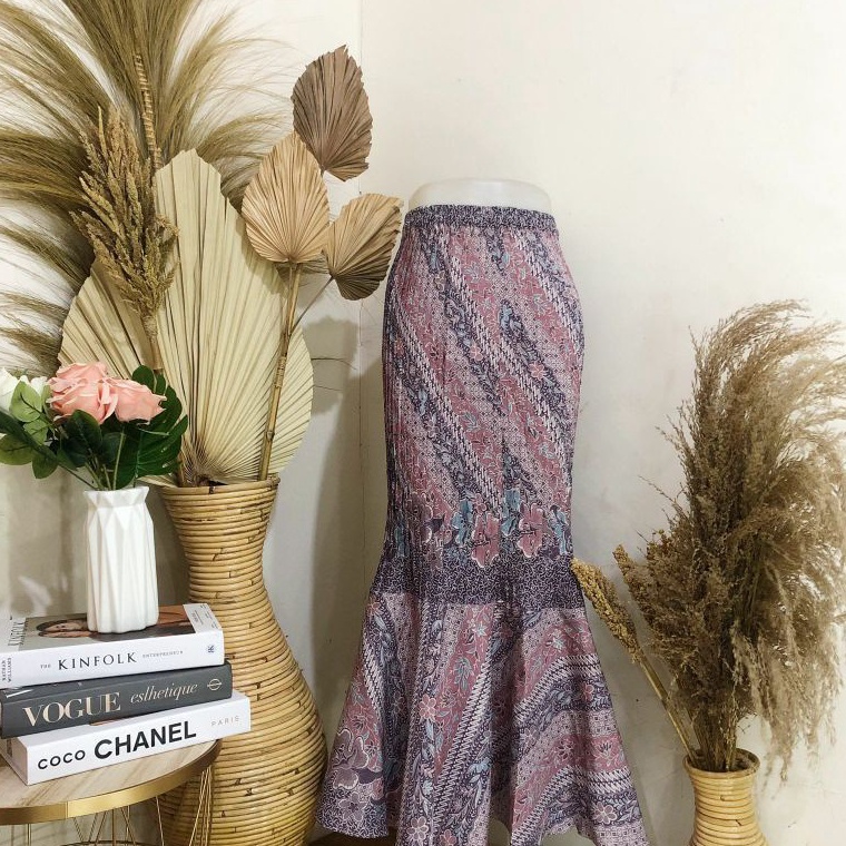 modelTipe LBN009 Rok Duyung Plisket / Rok Batik Duyung / Rok Instan / Bawahan Kebaya