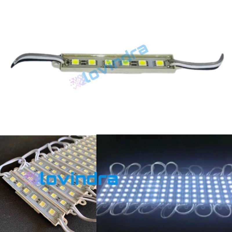 Modul SMD 5050 6 mata Led 12V Warna Putih