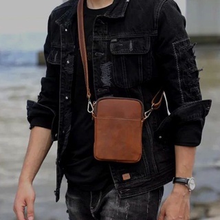 Tas Kulit Selempang Pria - Tas Selempang Pria Kulit Asli - Tas Kulit Pria