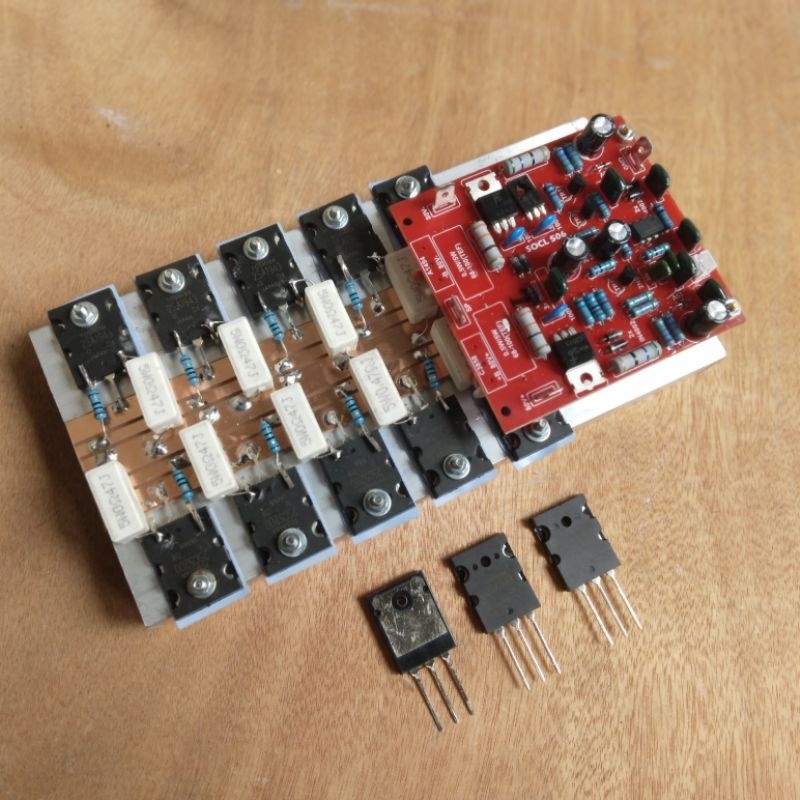 kit power amplifier plus final 5 set final transistor TOSHIBA original japan driver socl 506 heigh l