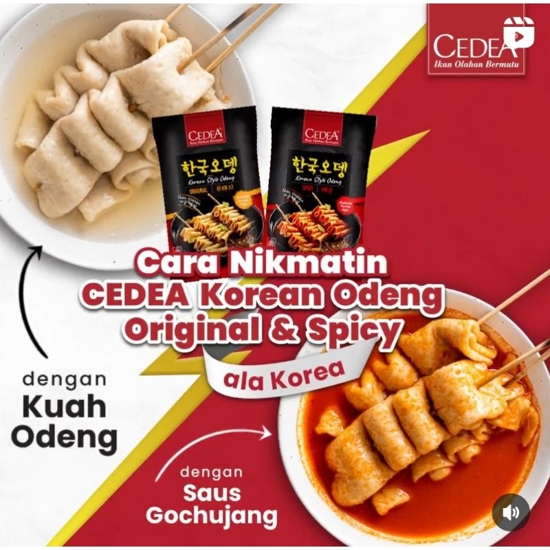 

Cedea Odeng Korea Original & Spacy + sambalnya