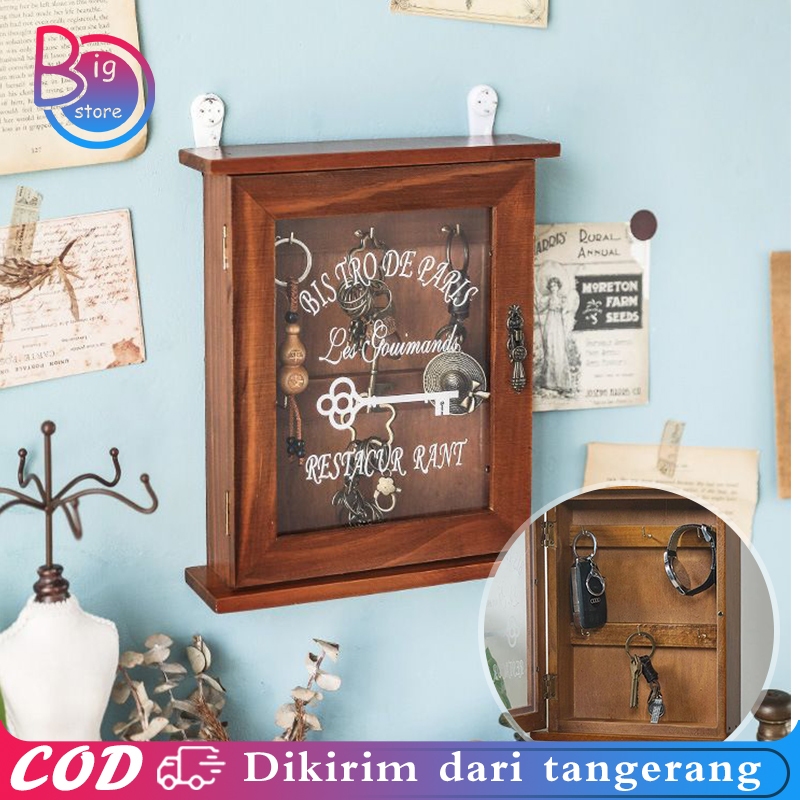 Box Penyimpanan Kunci Box Kayu Tempat Penyimpanan Kunci Key Box Dinding Box Tempat Kunci Dinding