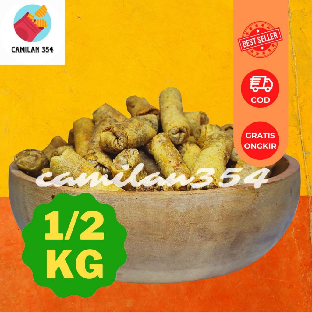 

[500GRAM] Sumpia Isi Abon Ayam Dan Udang - 1/2kg / Sompya Sompia Gurih Renyah / Snack Kiloan / Jajanan Lebaran