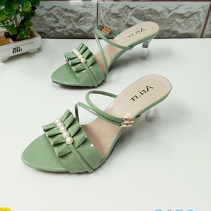 High Heels Wanita /heels tali silang/ Sandal Pesta / High Heels Kaca Mutiara Deretutiara Deret tali 
