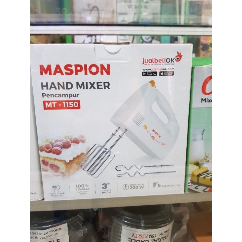 Hand mixer Maspion MT-1150 Turbo speed