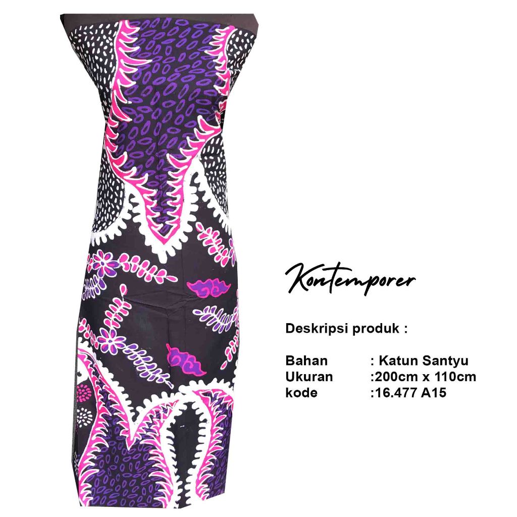 batik tulis motif kontemporer - kombinasi warna ungu - batik cantik - seragam batik - blouse batik wanita