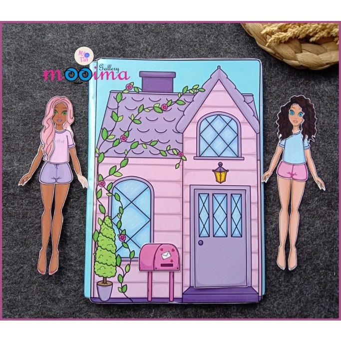 PAPER DOLL HOUSE SOPHIA / MAINAN EDUKASI QUIET BOOK HOUSE