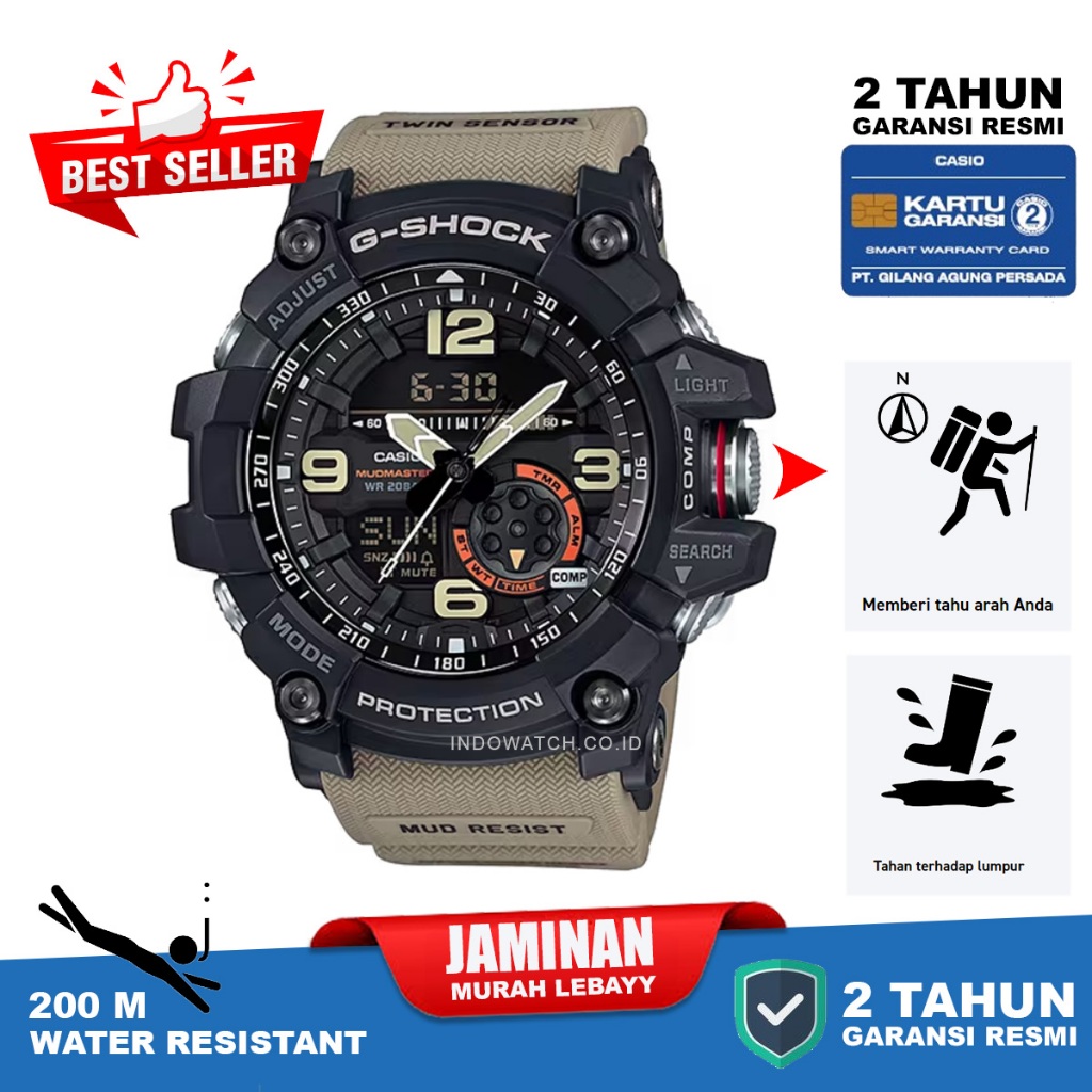 Casio G-Shock GG-1000-1A5 mudmaster gg1000 gg 1000 original garansi resmi