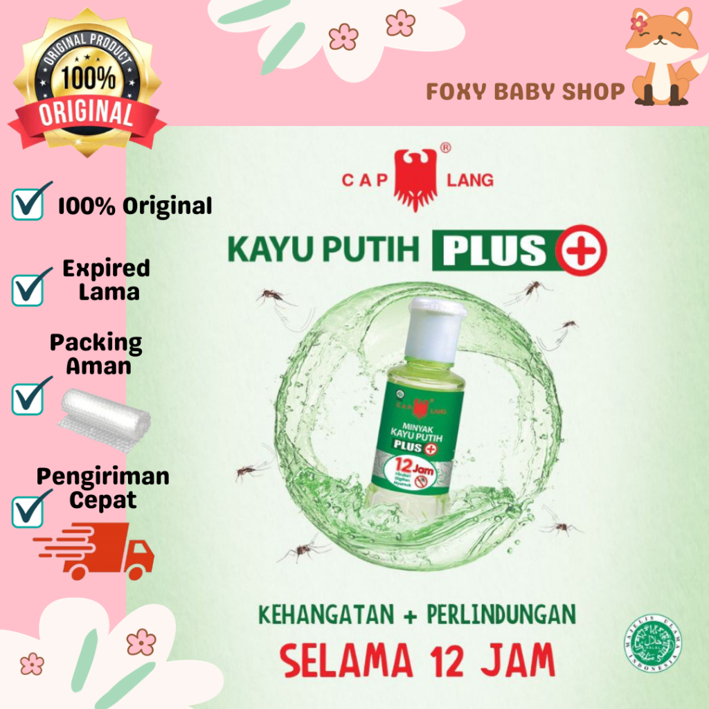MINYAK KAYU PUTIH CAP LANG PLUS 120 ML 60 ML MKP PLus ASLI