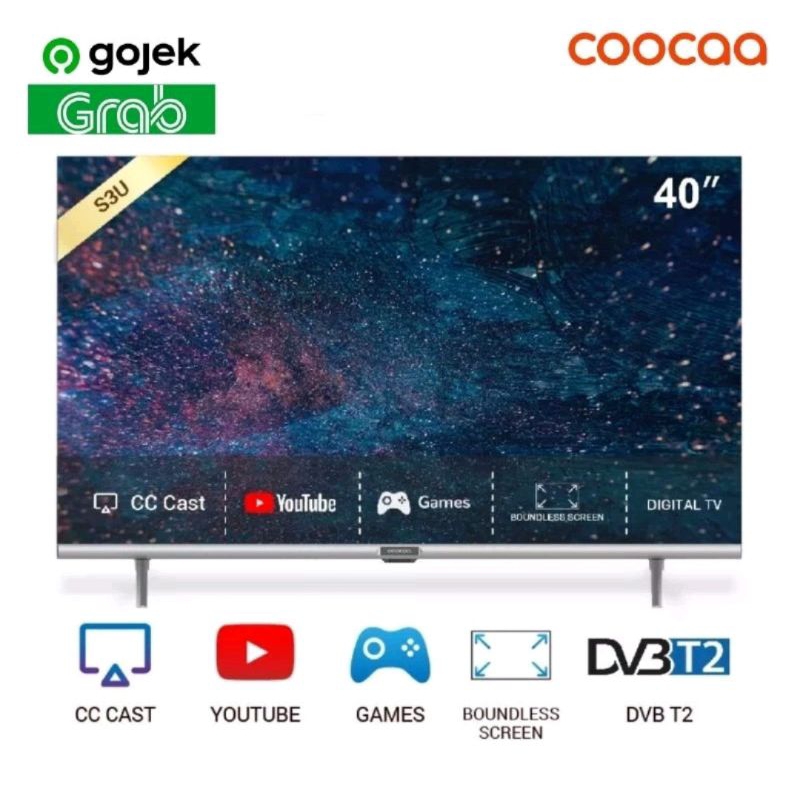 LED tv 40 inch Coca coocaa 40s3u
