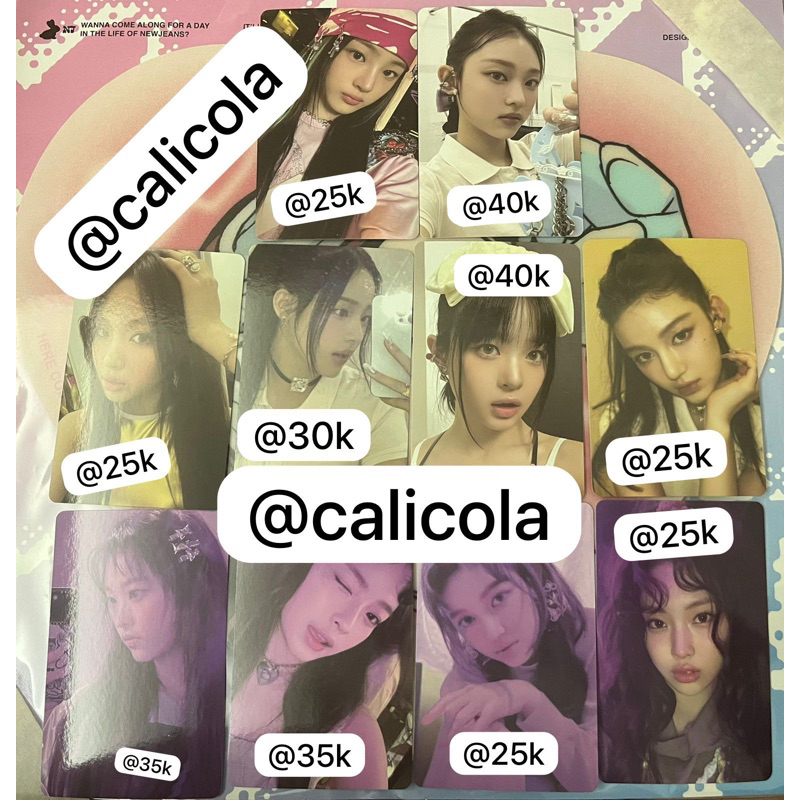 NEWJEANS New Jeans Photocard PC collection Weverse Original Set A Album BBB Beach Bunny Bag ver Get 