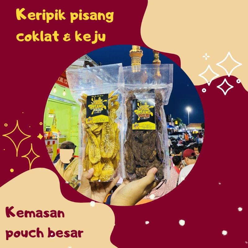 

BEST SELLER! Keripik pisang Coklat & Keju