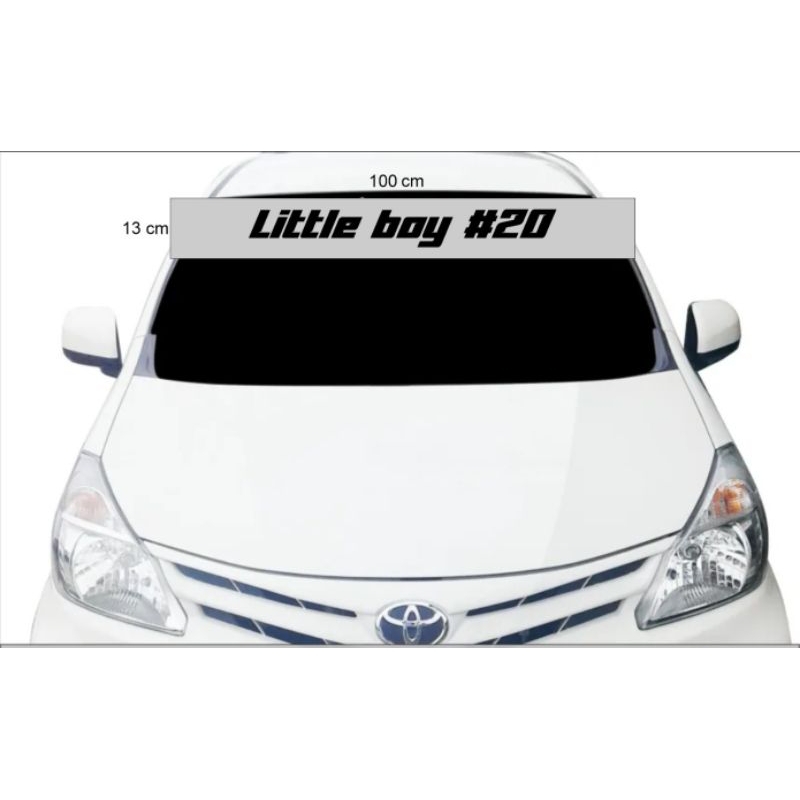 Stiker mobil kaca depan mobil agya inova avanza free request desain