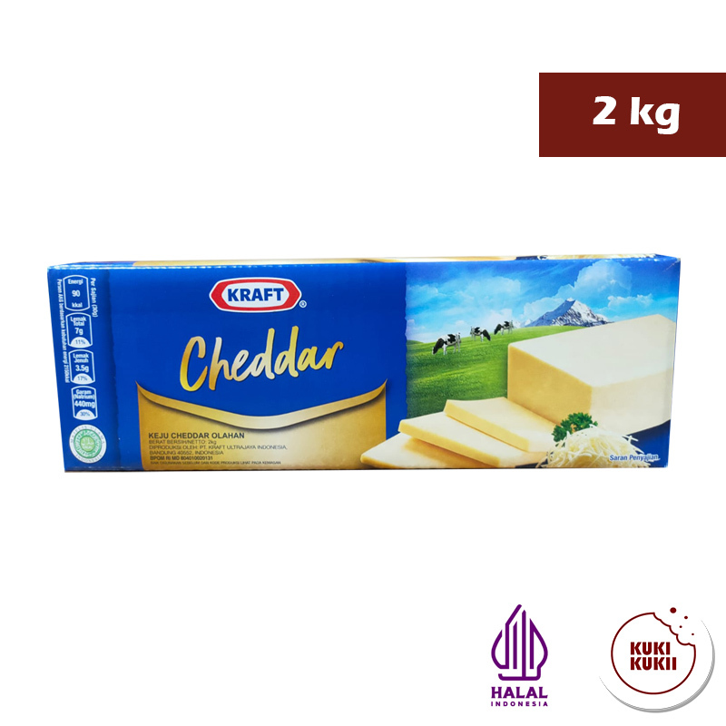 

Keju KRAFT Cheddar 2kg | KRAFT Cheddar cheese 2 kg