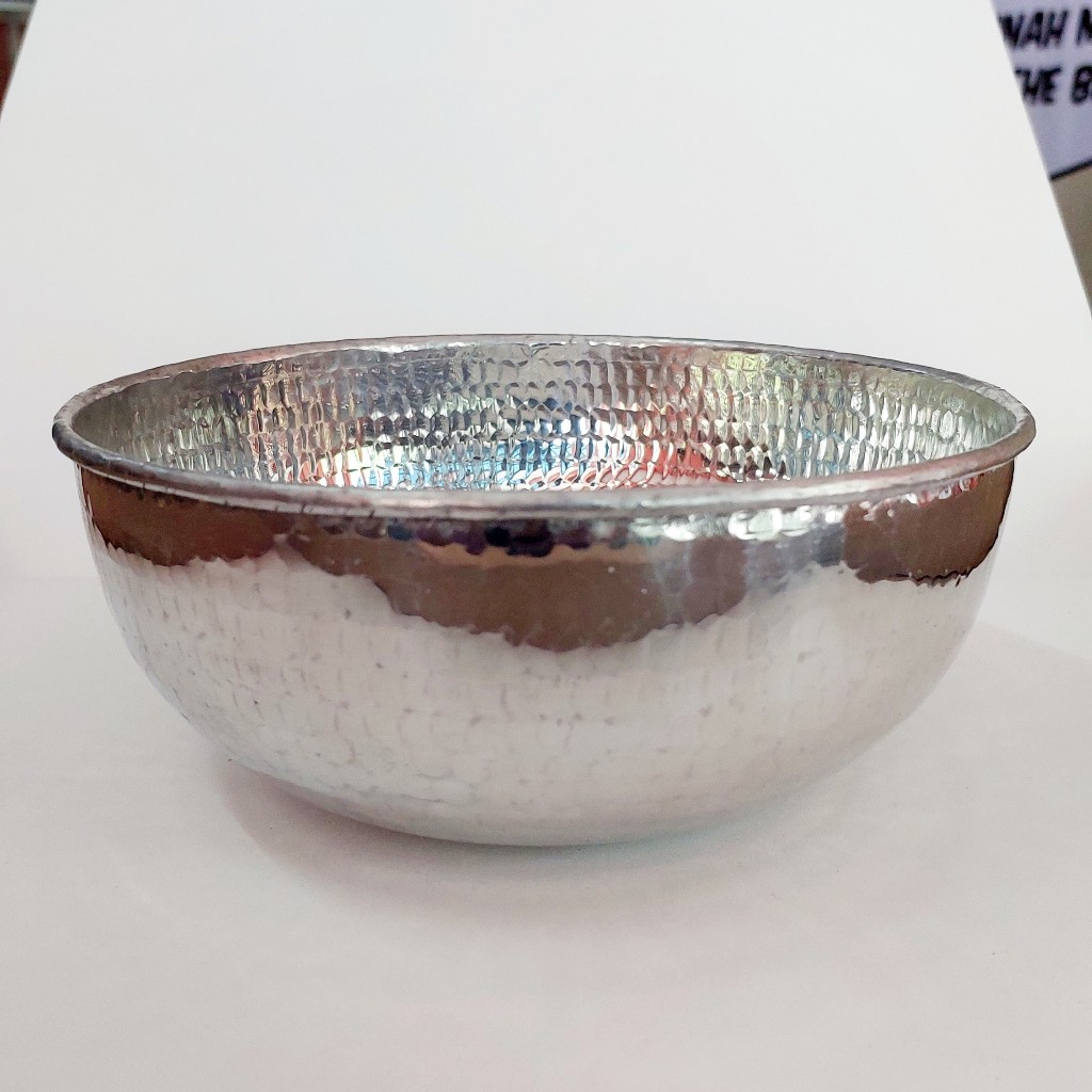 Bokor Mangkok Spa Putih Aluminium Bali