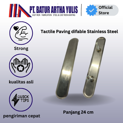 Tactile Paving Block Stainless Steel ( Penunjuk Jalan Tunanetra )