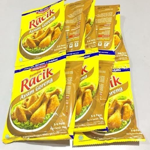 

Racik Bumbu Ayam Goreng 1 Renceng isi 10 pcs @26 gr