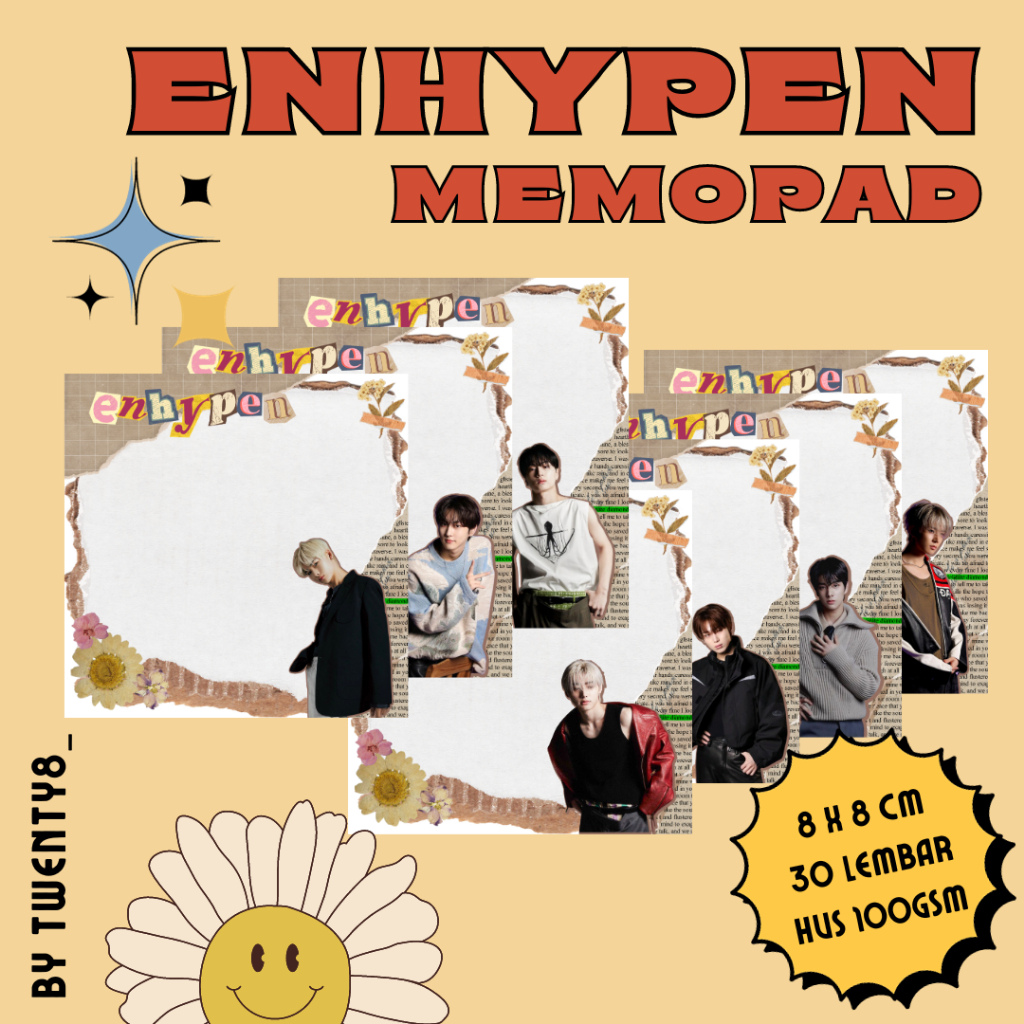 

ENHYPEN MEMO PAD VERSI SCRAPBOOK