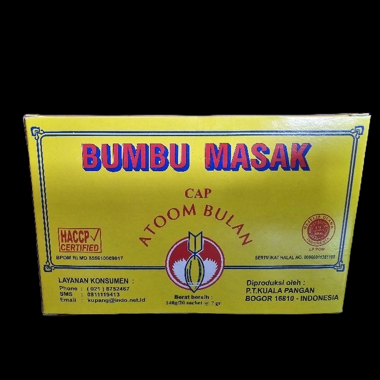 

PI7276 Bumbu Cap Atoom Bulan isi 20 sachet Terlaris 人(⌒