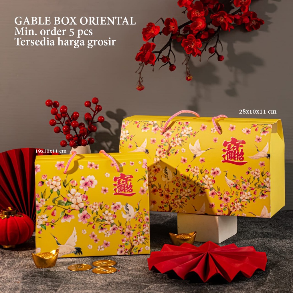 

GABLE BOX CNY/ IMLEK 19x10x11 KUNING