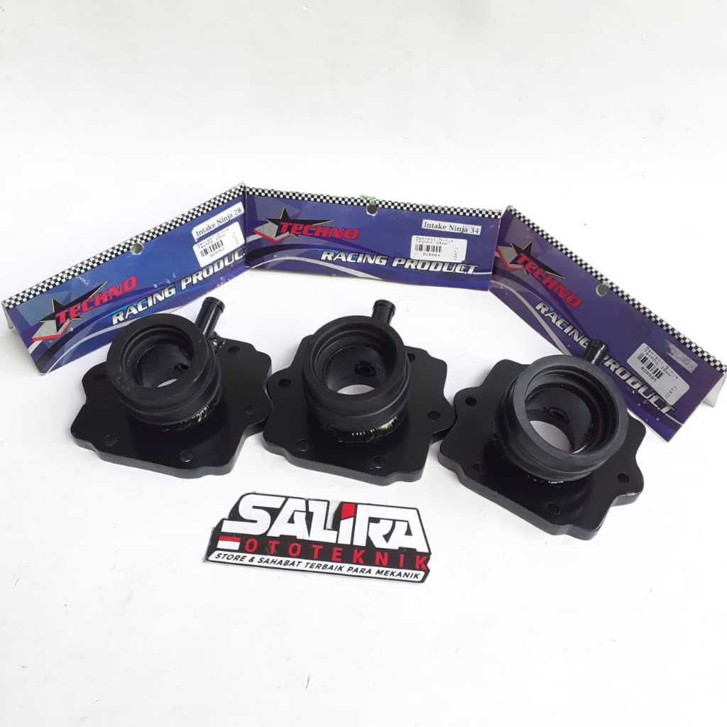 Intake Manipol Manifold Ninja 150 R KR Kompitisi PE 28 34 38mm Techno
