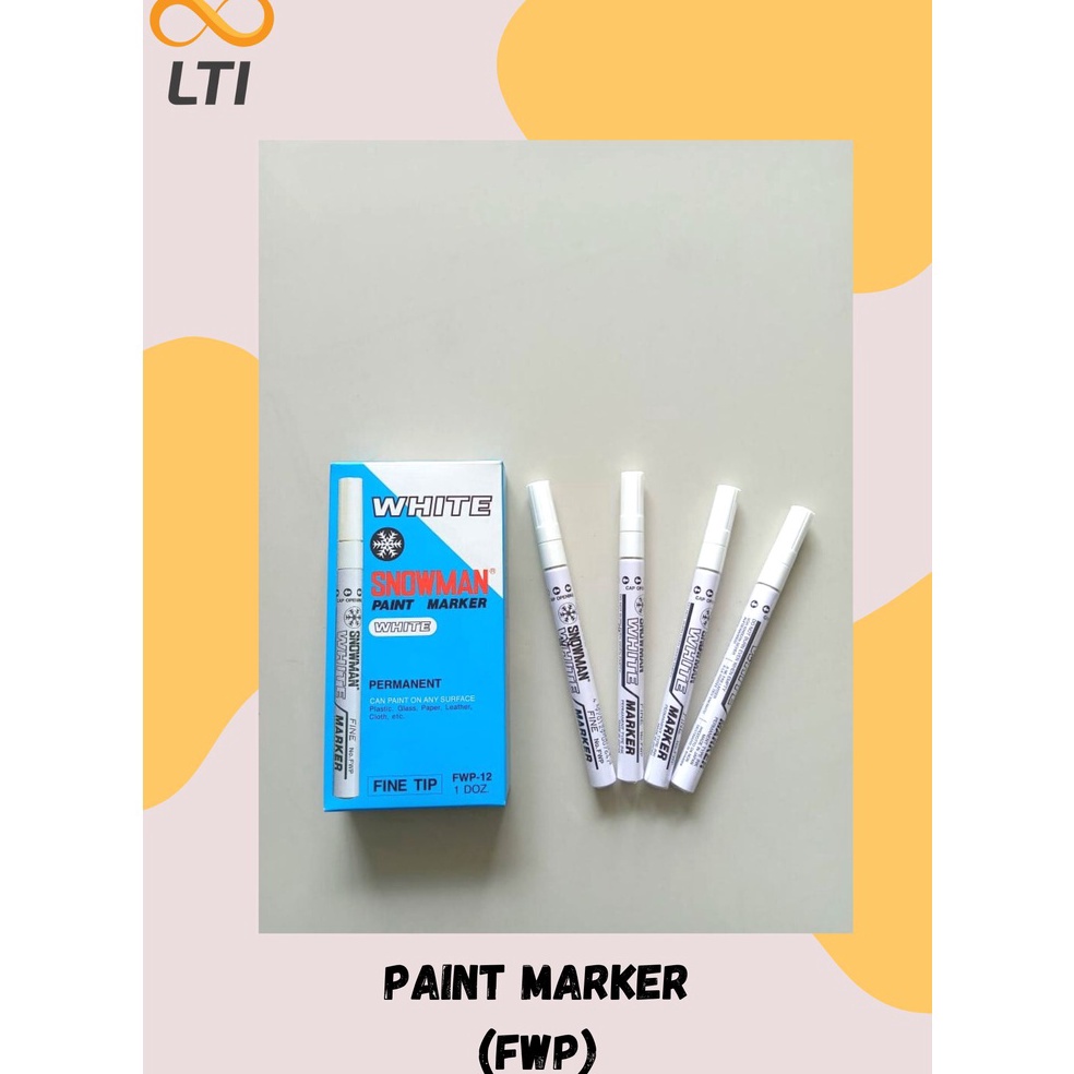 

[❋S75➤] Paint Marker Snowman Fine Tip White / FWP / PCS Top Discount