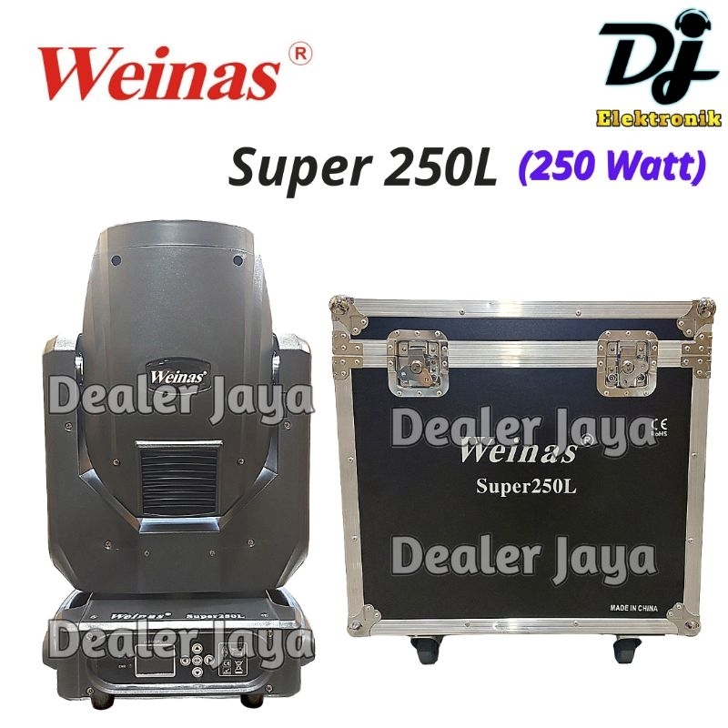 WEINAS PHASELAB Lampu Lighting / Moving Beam SUPER 250 L / SUPER250 / 250L + Hardcase - 250 watt