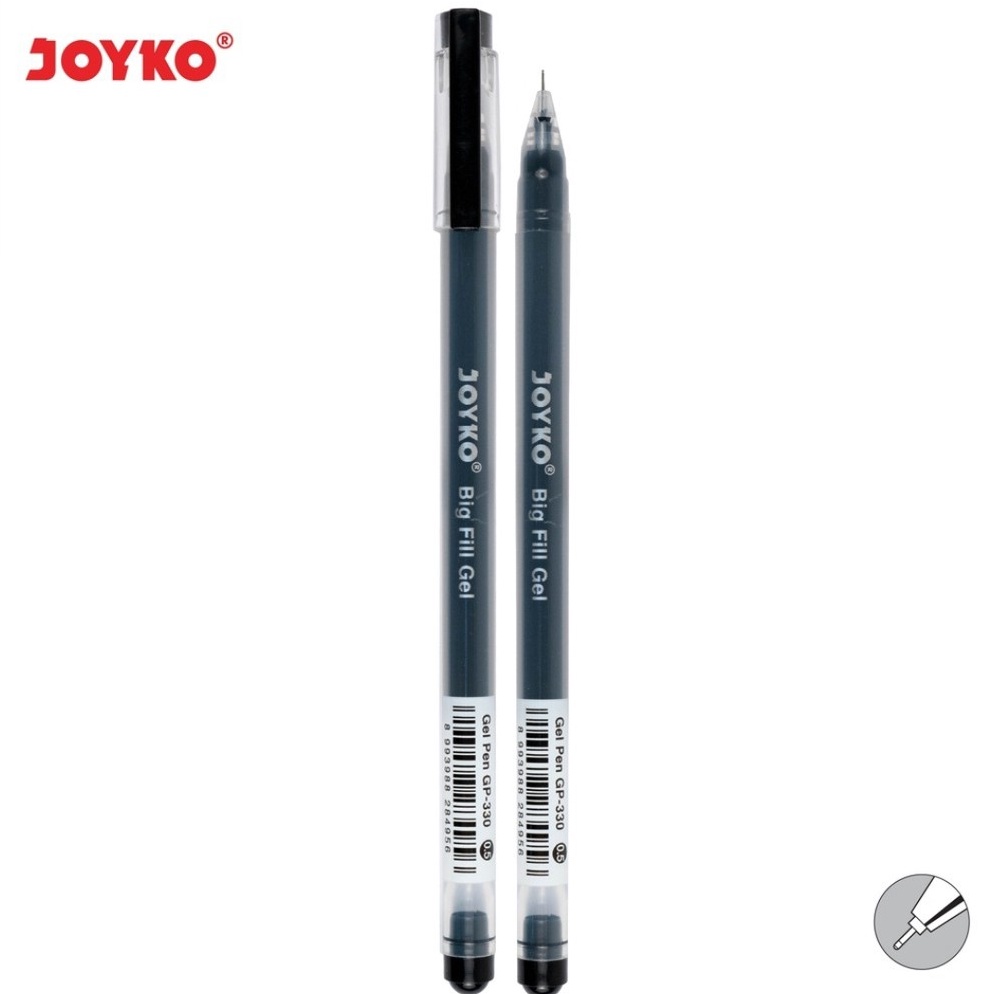 

✧ Gel Pen Pulpen Pena Joyko GP-330 Big Fill Gel 0.5 mm (12 Pcs) 6958