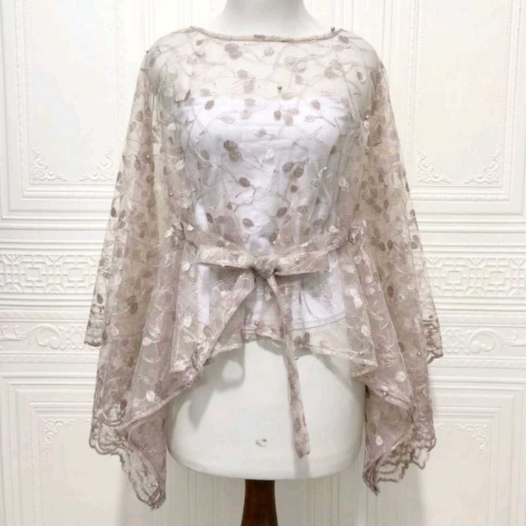 CAPE TILE TALI PREMIUM ,ATASAN TILE, KEBAYA KONDANGAN,OUTER BROKAT KEKINIAN